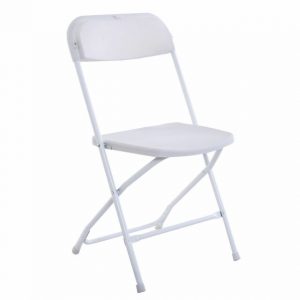 White Plastic Folding Chair